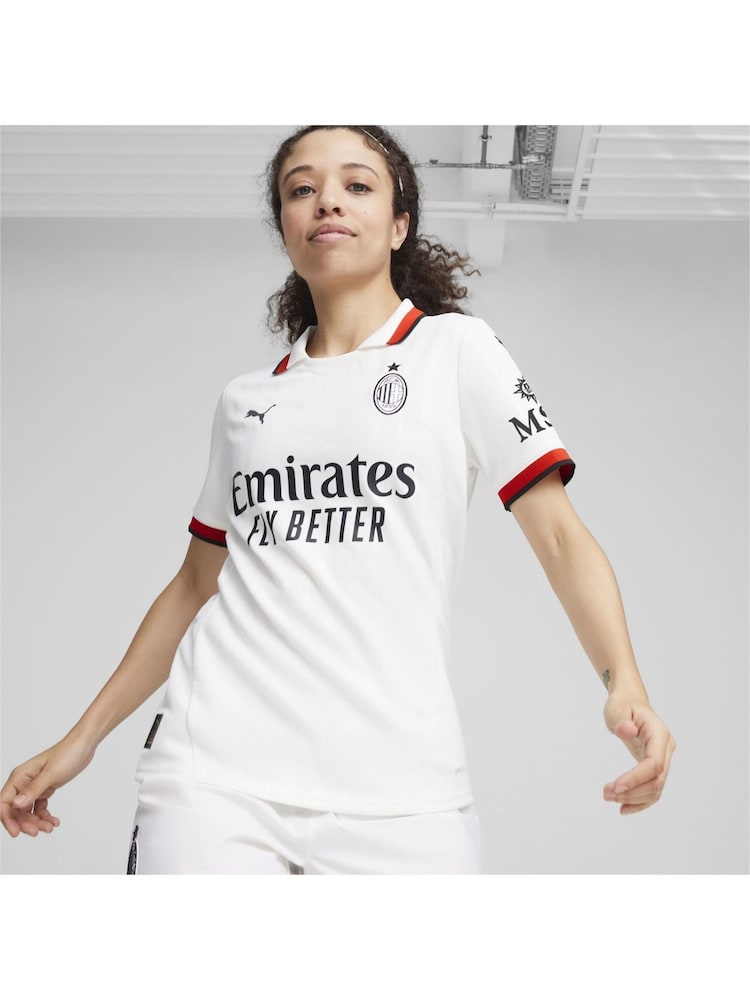 Puma White Womens AC Milan Away 24/25 Jersey - Image 1 of 6