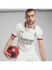 Puma White Mens AC Milan 24/25 Authentic Away Jersey - Image 1 of 6