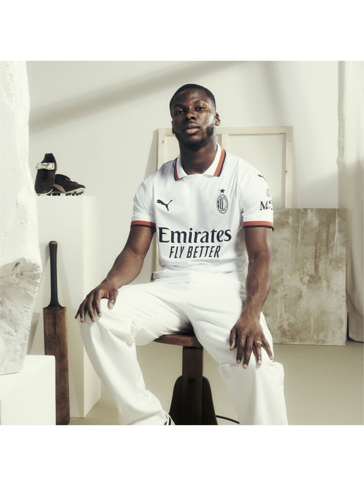 Buy Puma White Mens AC Milan 24/25 Authentic Away Jersey from Next