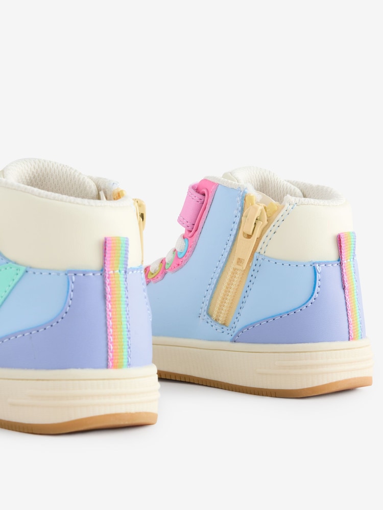 Multi - Little Bird by Jools Oliver Star Hi-Top Trainers - Image 4 of 5