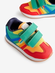 Little Bird by Jools Oliver Multi Younger Colourful Rainbow Retro Runner Trainers - Image 3 of 5