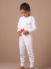 Angel & Rocket Natural Mini Alba Heart Pyjamas - Image 1 of 6