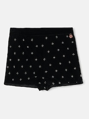 Angel & Rocket Black Paris Beaded Velvet Shorts - Image 4 of 6