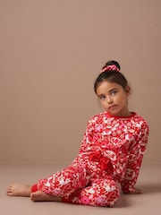 Angel & Rocket Red Amelia Winter Print Pyjamas - Image 1 of 8