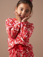 Angel & Rocket Red Amelia Winter Print Pyjamas - Image 2 of 8