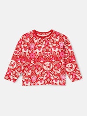 Angel & Rocket Red Amelia Winter Print Pyjamas - Image 5 of 8