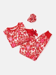 Angel & Rocket Red Amelia Winter Print Pyjamas - Image 7 of 8