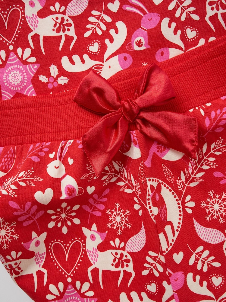 Angel & Rocket Red Amelia Winter Print Pyjamas - Image 8 of 8