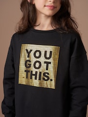 Angel & Rocket Black Lori Longline Sweatshirt - Image 4 of 7