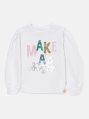 Angel & Rocket White Gigi Sequin Wish T-Shirt - Image 4 of 6