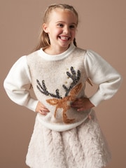 Angel & Rocket Natural Deidre Deer Jumper - Image 3 of 6