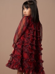 Angel & Rocket Red Juliana Tartan Mesh Dress - Image 3 of 7