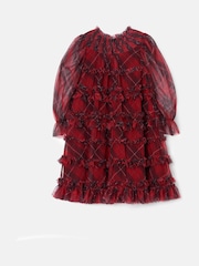Angel & Rocket Red Juliana Tartan Mesh Dress - Image 6 of 7