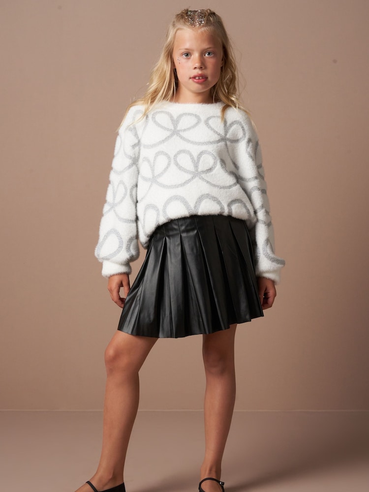 Angel & Rocket Black Lucile Leather Look Skirt - Image 1 of 6