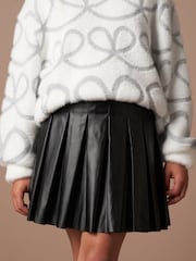 Angel & Rocket Black Lucile Leather Look Skirt - Image 3 of 6