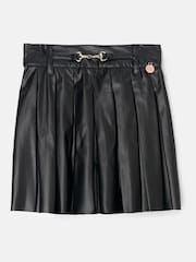 Angel & Rocket Black Lucile Leather Look Skirt - Image 4 of 6
