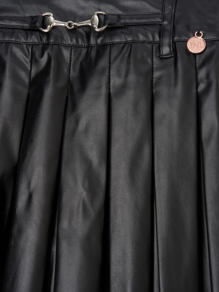 Angel & Rocket Black Lucile Leather Look Skirt - Image 6 of 6