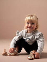 Angel & Rocket Grey Christmas Peggy Penguin Jumper - Image 3 of 6