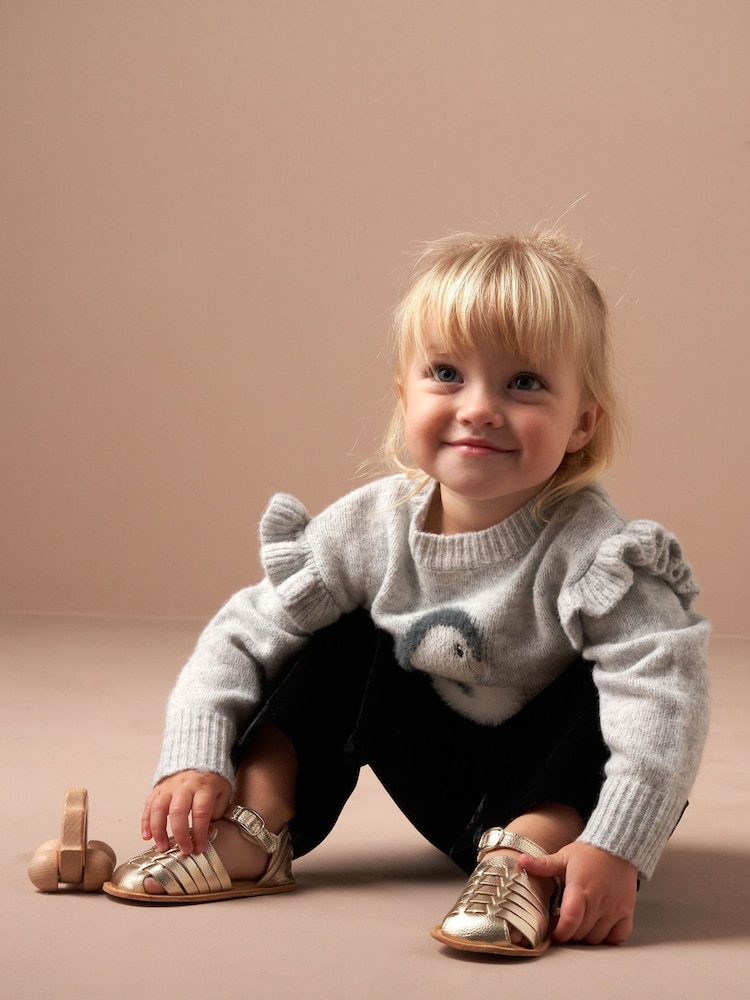 Angel & Rocket Grey Christmas Peggy Penguin Jumper - Image 3 of 6