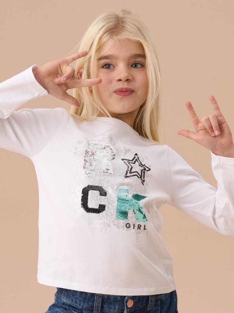Angel & Rocket White Effie Rock T-Shirt - Image 1 of 6