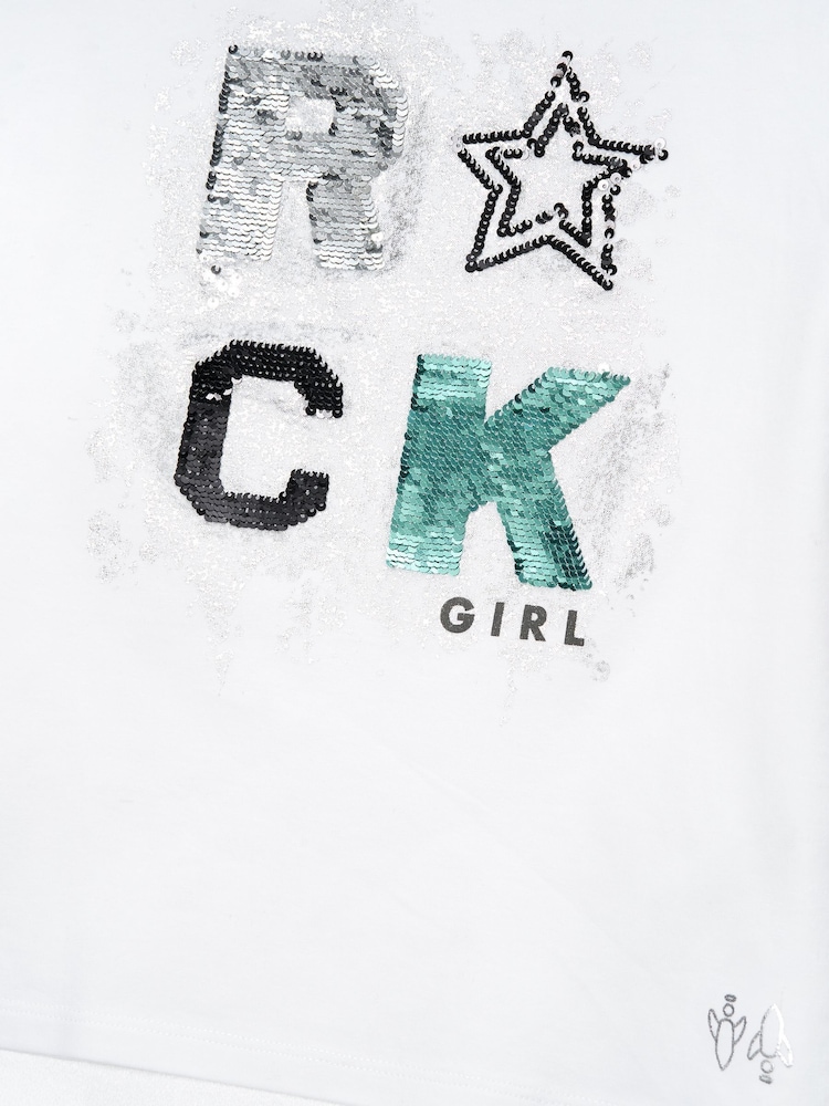 Angel & Rocket White Effie Rock T-Shirt - Image 6 of 6