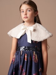Angel & Rocket Natural Bella Faux Fur Collar Jacket - Image 2 of 6