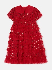 Angel & Rocket Red Delphine Sequin Mesh Dress - Image 7 of 8
