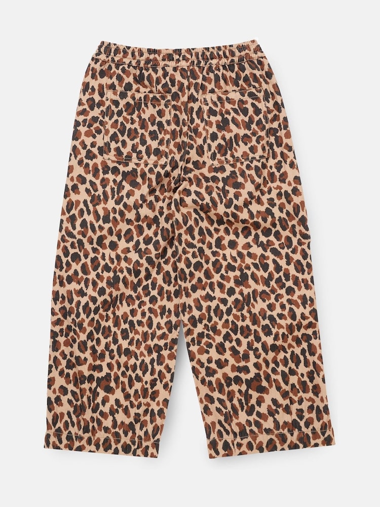 Angel & Rocket Brown Penny Leopard Twill 100% Cotton Trousers - Image 5 of 5 Angel & Rocket Brown Penny Leopard Twill 100% Cotton Trousers - Image 5 of 5