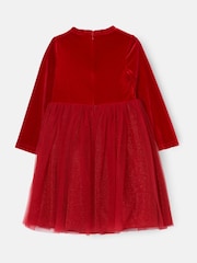 Angel & Rocket Red Elsie Velvet Tuelle Dress - Image 7 of 8
