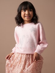 Angel & Rocket Pink Grace Wish Sparkle Jumper - Image 2 of 7