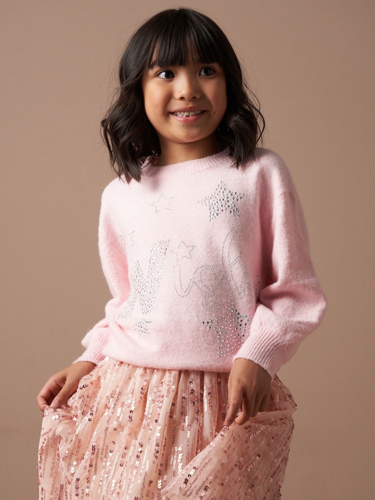 Angel & Rocket Pink Grace Wish Sparkle Jumper - Image 2 of 7