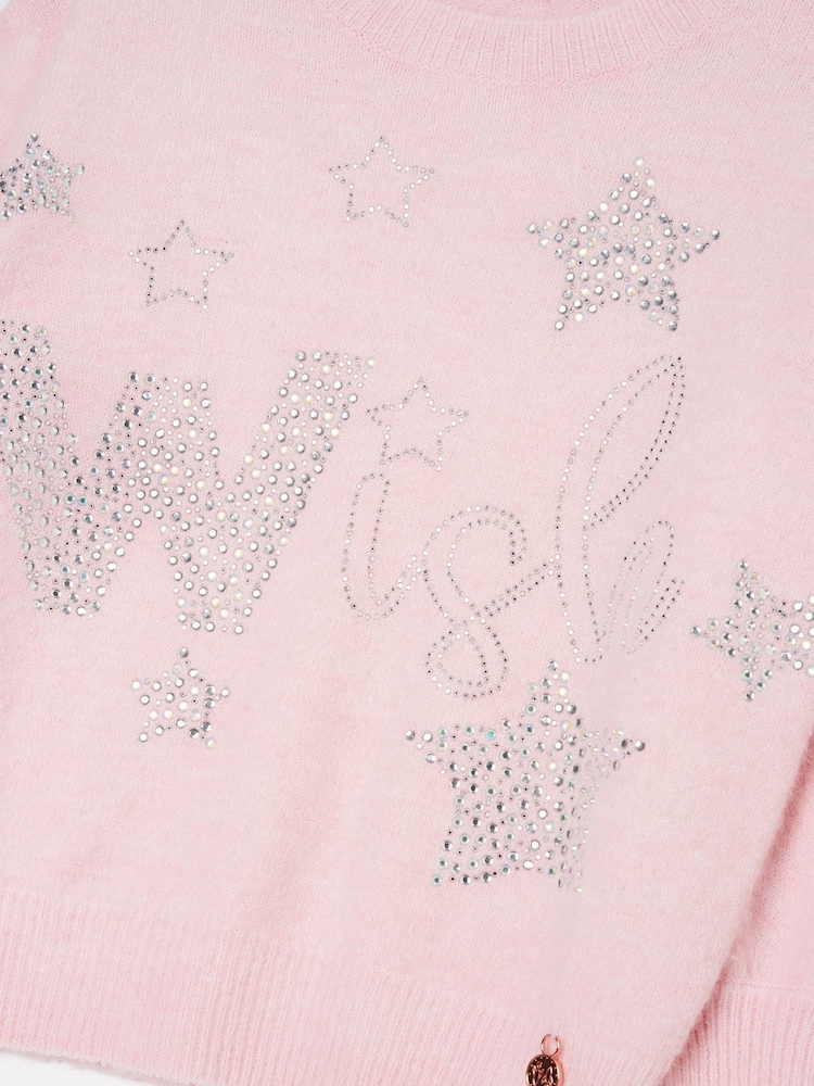 Angel & Rocket Pink Grace Wish Sparkle Jumper - Image 7 of 7
