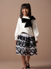 Angel & Rocket Black Petra Ribbon Bow Skirt - Image 2 of 6