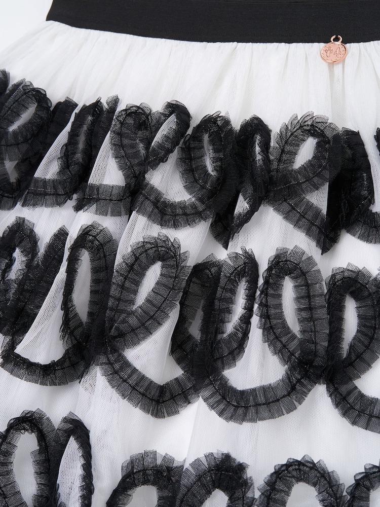 Angel & Rocket Black Petra Ribbon Bow Skirt - Image 6 of 6