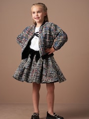 Angel & Rocket Black Dancia Tweed Skirt - Image 3 of 6