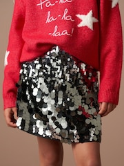 Angel & Rocket Silver Natala Disco A Line Skirt - Image 2 of 5
