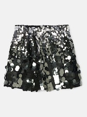 Angel & Rocket Silver Natala Disco A Line Skirt - Image 3 of 5