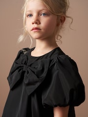 Angel & Rocket Black Nadia Puffball Bow Dress - Image 4 of 7