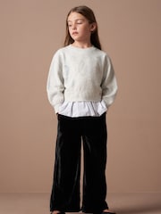 Angel & Rocket Grey Esther Believe Sparkle Jumper - Image 2 of 7