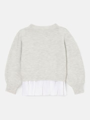 Angel & Rocket Grey Esther Believe Sparkle Jumper - Image 6 of 7