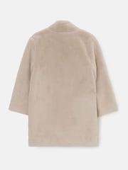 Angel & Rocket Natural Briar Taupe Faux Fur Coat - Image 5 of 6