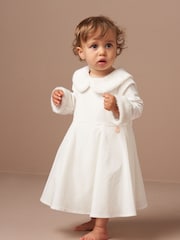 Angel & Rocket White Gabrielle Faux Fur Collar Dress - Image 5 of 8