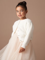 Angel & Rocket Natural Denni Lace Knit Cardigan - Image 1 of 6