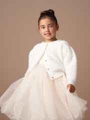 Angel & Rocket Natural Denni Lace Knit Cardigan - Image 2 of 6