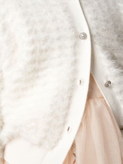 Angel & Rocket Natural Denni Lace Knit Cardigan - Image 3 of 6