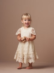 Angel & Rocket Natural Felicitie Lace Dress - Image 1 of 7