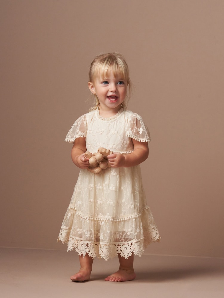 Angel & Rocket Natural Felicitie Lace Dress - Image 1 of 7