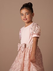 Angel & Rocket Freya Pink Sequin Sleeve T-Shirt - Imagen 2 de 5