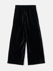Angel & Rocket Black Sinead Wide Leg Velvet Trousers - Image 4 of 5