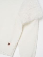 Angel & Rocket Cream Suzanna Faux Fur Sleeve Jumper - Image 7 of 7